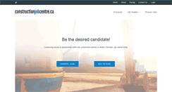 Desktop Screenshot of constructionjobcentre.ca