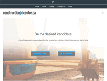 Tablet Screenshot of constructionjobcentre.ca